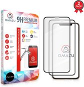OMAZU 3D Tempered Glass Screenprotector, Apple Iphone X / XS / 11Pro (Full Screen) 2-Pack