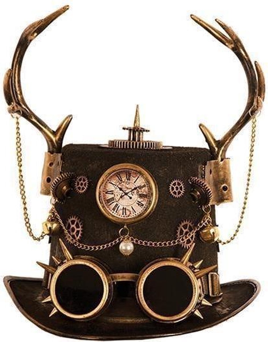 Steampunk Hoed met gewei