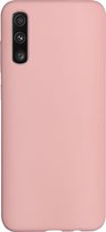 BMAX Siliconen hard case hoesje geschikt voor Samsung Galaxy A70 / Hard Cover / Beschermhoesje / Telefoonhoesje / Hard case / Telefoonbescherming - Lichtroze