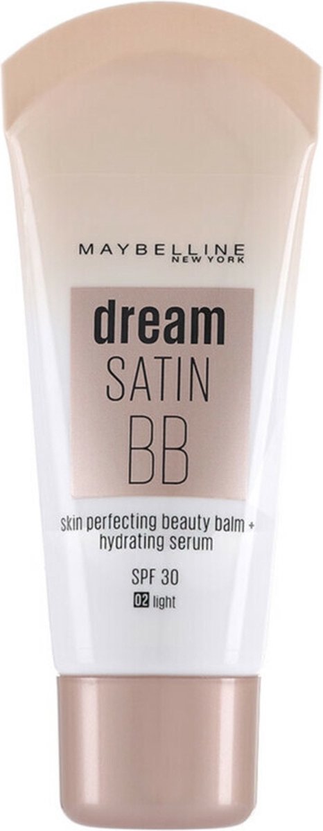 Maybelline New York - Dream Satin BB - 02 Light - Hydraterende BB cream met SPF 30 - 30 ml - Maybelline