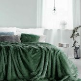 Luxe bed_deken_Brulo_Polyester_sprei_170x210 cm_Gewicht-240 GSM__donker groen
