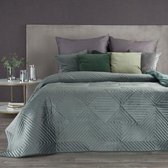 Luxe bed_deken_Brulo_Polyester_sprei_170x210 cm_Gewicht-260+120+65 GSM__donker munt