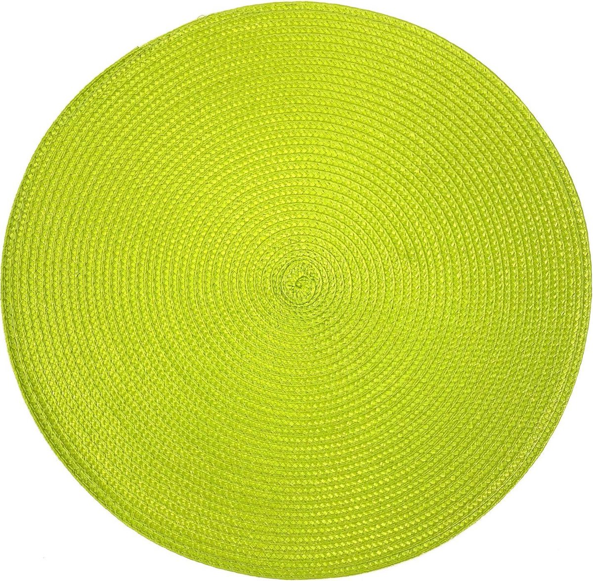 Lucy's Living Luxe Placemat HUS - neon groen - ø 39 cm - polypropyleen