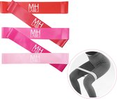 MH Label - Sport elastiek band fitness - Weerstandsbanden - Weerstandselastiek - Fitnessbanden - Fitness Elastieken - Loop Resistance banden - Gymnastiekband - Trainingsbanden