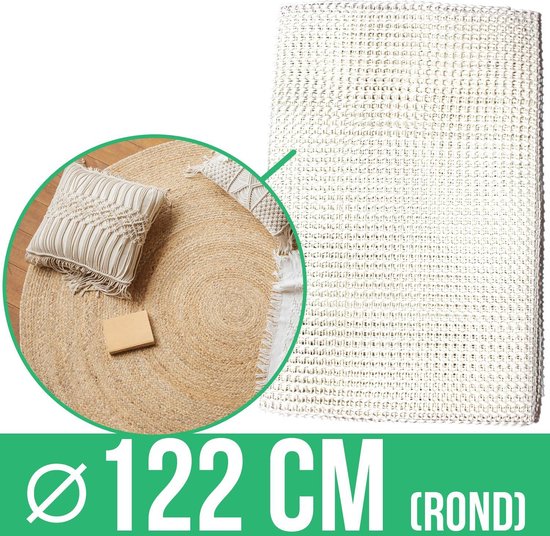 Anti slip mat voor vloerkleed - rond - 122cm - anti slipmat - antislip mat  -... | bol.com