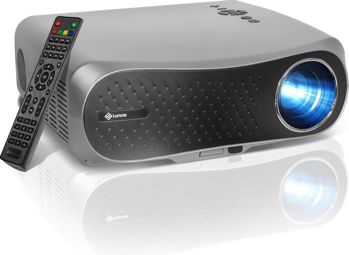 Lumora – Luxe Wifi Beamer – Projector - 5500 Lumen – Full HD – Bluetooth – Ingebouwde Entertainment Apps - Inclusief Kabels – Afstandsbediening – Beamer - Lumora