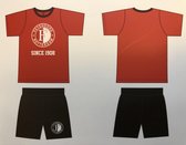 Feyenoord Shortama - Pyjama met Korte Mouwen en Korte Pijpen - Maat 164/170