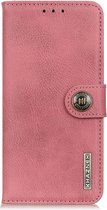 Retro roze agenda case hoesje Nokia 3.4