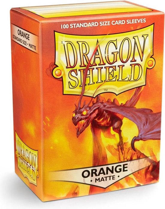 Afbeelding van het spel Dragonshield 100 Box Sleeves Matte Orange