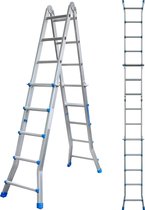 ALDORR Home - Multiladder Uitschuifbare Vouwladder 4x5 - 5,10 meter