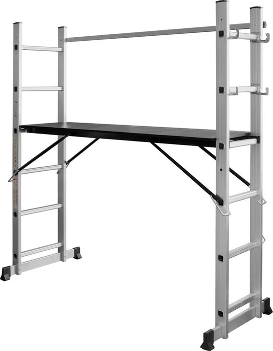 ALDORR Home - 2x6 Multifunctionele Kamersteiger - Ladder - Werkhoogte 2,60 meter