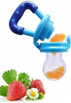 Baby Fruit Speen - Sabbelspeen - Speen - Baby - Fruit - Silliconen - Bijtring - 3 in 1 Fruitspeen - S+M+L - De Gezondste Speen - Blauw