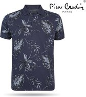 Pierre Cardin - Heren Polo - Bloemen - Navy