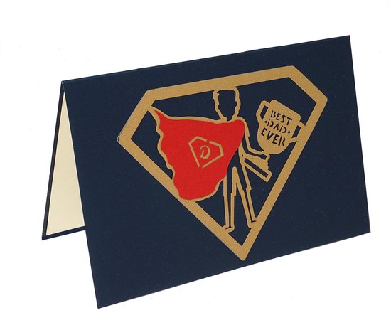 Popupkaarten - Vaderdag – Wenskaart voor de beste en liefste papa van