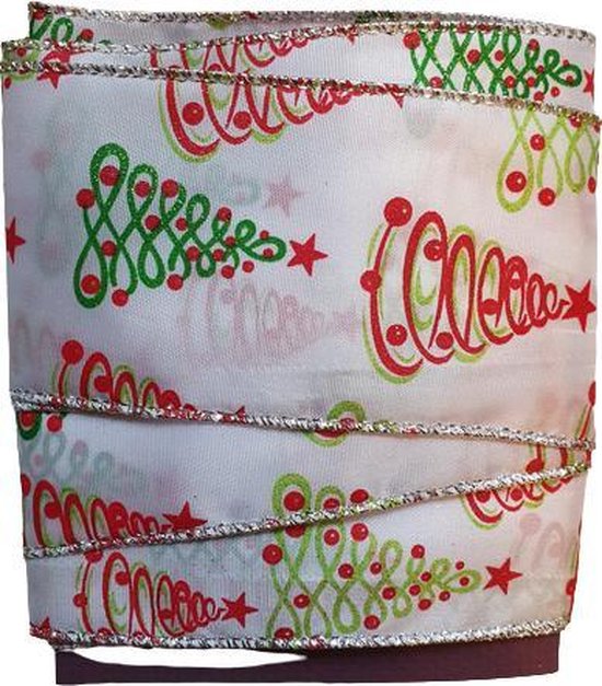 Kerst Lint Kerstboom Band 500 cm 65mm breed Kerstdecoratie