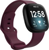 YONO Bandje geschikt voor Fitbit Versa 4 / 3 / Sense – Siliconen – Paars – Large