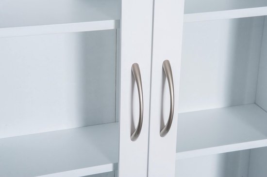 Badkamerkast Fynn Wit 59.2 x 70.5 cm Bovenkast met 2 deuren Vicco | Wit | Wandkast | 406673141097206