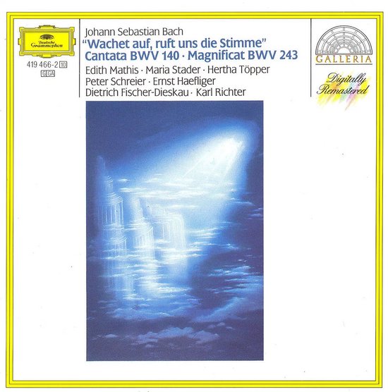 Albumhoes: Bach "Wachet auf, ruft uns die Stimme" Cantata BWV 140. Magnificat BWV 243. Met digitale remastering.