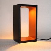 Tafellamp Corridor Zwart/Goud - hoogte 18,2cm - LED 6W 2700K 600lm - IP40 - 3-stappen Dimmer > lampen staand led zwart goud | tafellamp zwart goud | tafellamp slaapkamer zwart goud