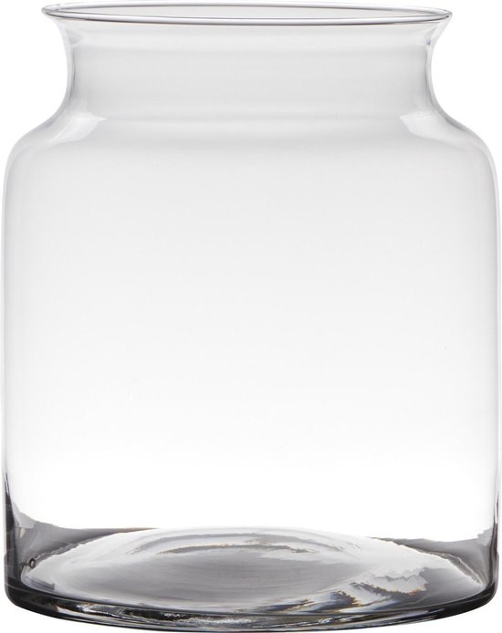 Fabrikant Wees Zuidwest Set van 2x stuks transparante luxe stijlvolle vaas/vazen van glas 27 x 22  cm -... | bol.com