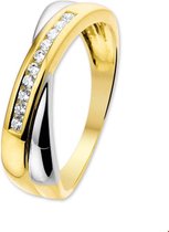 The Jewelry Collection Ring Zirkonia - Goud