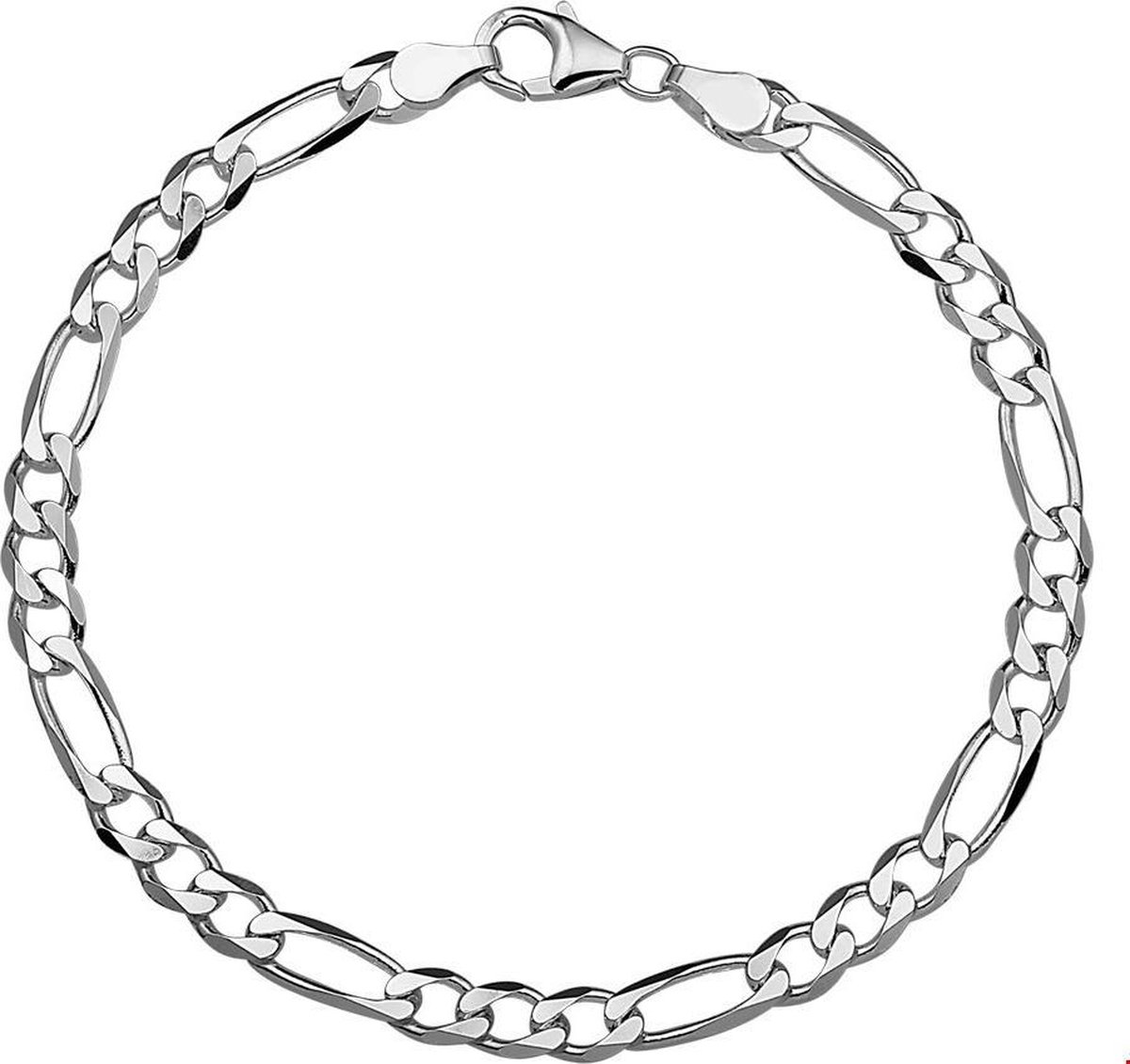Zilver Gerhodineerd Armband figaro 4,5 mm - PSN1324672