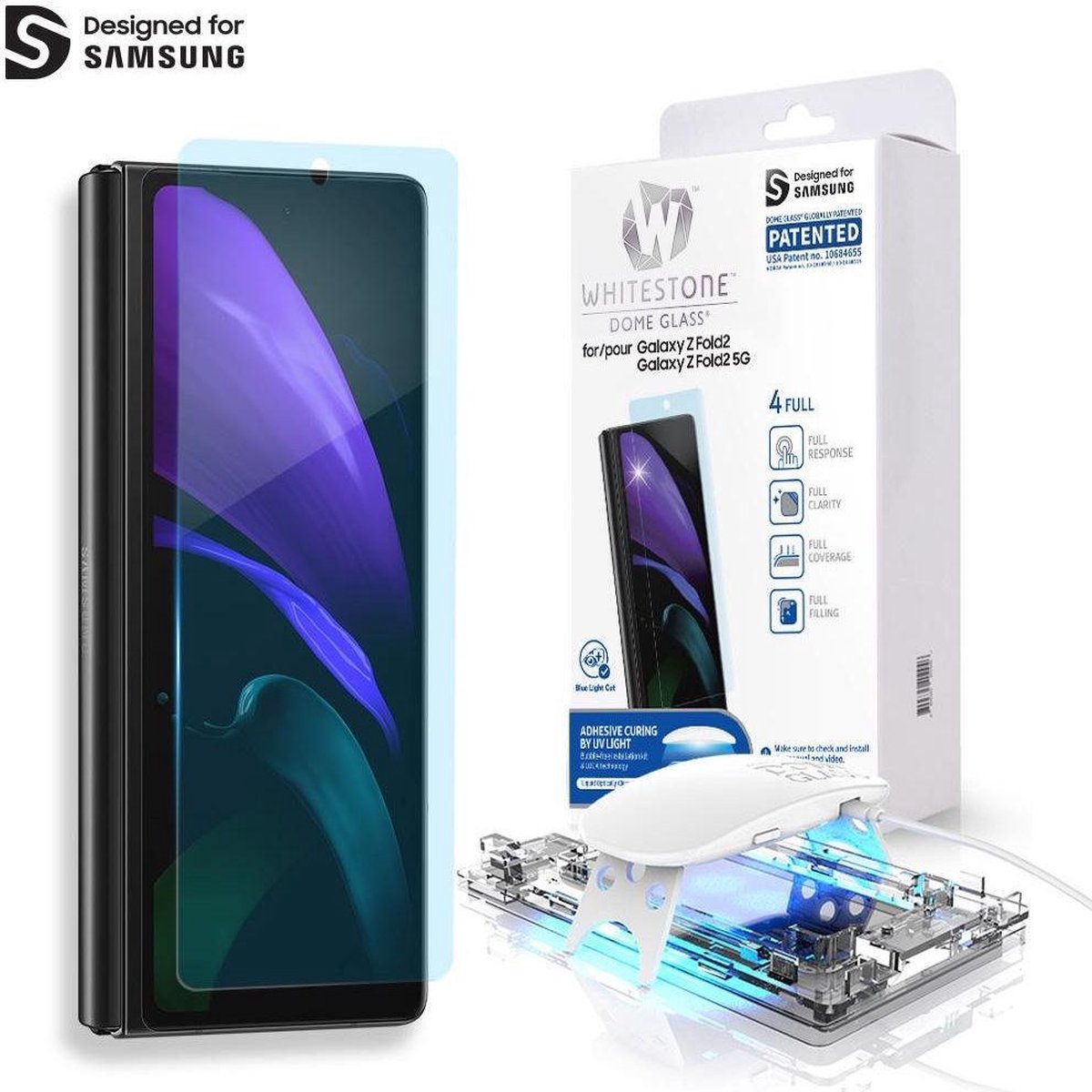 Whitestone Dome Glass Samsung Galaxy Z Fold 2 Screen Protector