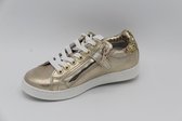 Hip- h1678 gouden/ platinum sneaker met veter en rits- maat 32