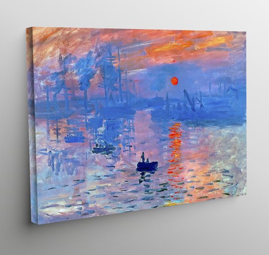 Canvas zonsopgang - Claude Monet - 70x50cm