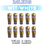 10x T10 Led Canbus Bright HQ Super White Led  standlicht - interieurverlichting - nummerplaatverlichting
