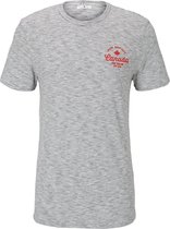 Tom Tailor Korte mouw T-shirt - 1022752 Wolwitecru (Maat: XL)
