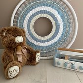 24 MAMA STORE | Decoratiecirkel| Muurcirkel | Blauw | 65 cm