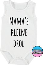 Romper - Mama's kleine drol - maat 62/68 - kap mouwen - baby - baby kleding jongens - baby kleding meisje - rompertjes baby - rompertjes baby met tekst - kraamcadeau meisje - kraam