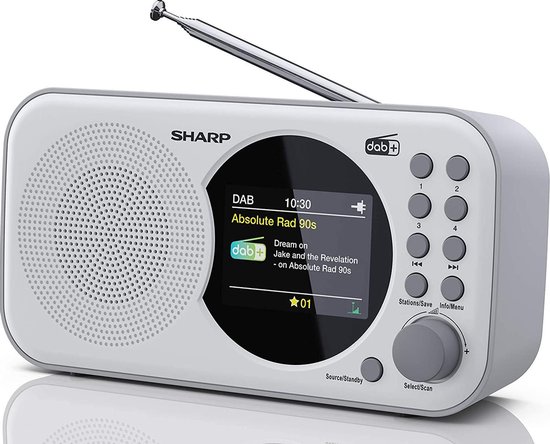 Sharp DR-P320WH Portable DAB - FM - wit | bol.com