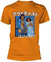 Outkast Heren Tshirt -M- Blue Box Oranje