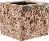 Baq Lava Cube M 20x20x20 cm Relic Pink bloempot binnen