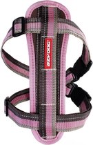 Plaque de poitrine EzyDog - Harnais pour chien - Fusible de ceinture de sécurité inclus - Taille M - Candy Stripe