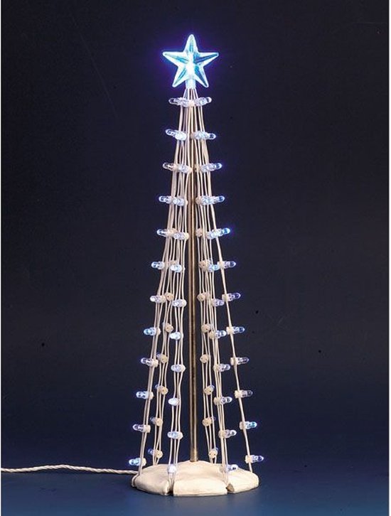 Lemax - '9 Lighted Silhouette Tree (Blue) L' - Verlicht figuur - Exclusief adapter