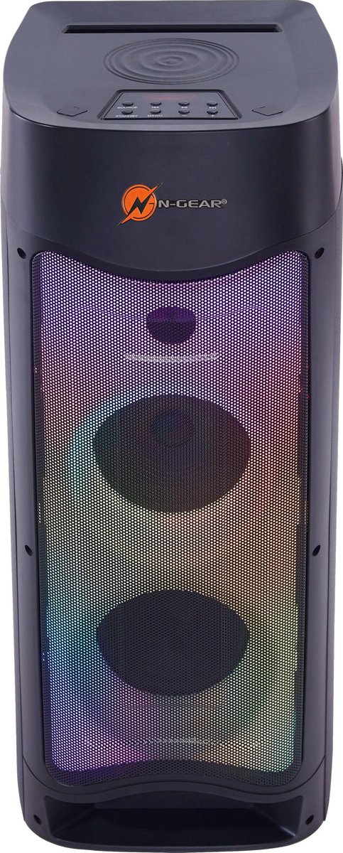 N-GEAR LGP 52 - Draagbare Bluetooth Party Speaker - Karaoke Set - 1 Microfoon - Discoverlichting van N-GEAR — afbeelding 2