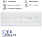 Steritype Medisch Toetsenbord-Hygiënisch- QWERTY- Latexvrij - Antibacterieel - Waterafstotend- Wit - ISO 22196