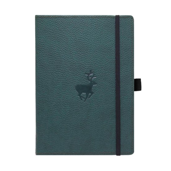 Dingbats A6 Pocket Wildlife Green Deer Notebook - Lined