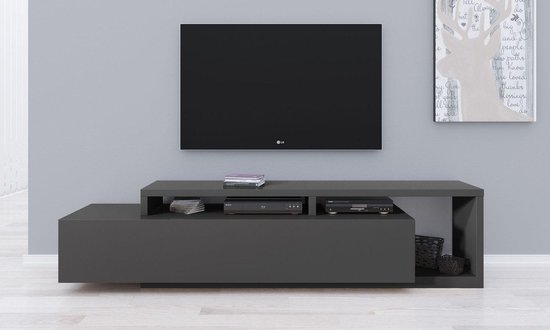 Onze onderneming overschot converteerbaar TV-Meubel Bello - Antraciet - 219 cm | bol.com