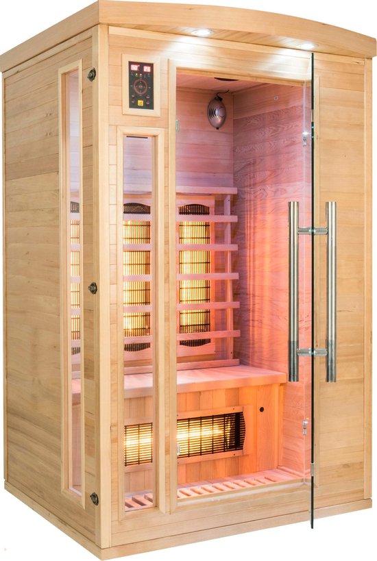 haar Onderstrepen politicus Maison's Sauna – Sauna – Infrarood sauna – 2 Persoons – 190x120x105cm |  bol.com