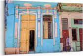 Schilderij - Architectuur Cuba in Havana — 100x70 cm