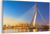 Schilderij - Erasmusbrug over de Maas — 100x70 cm