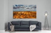 Schilderij - Colourful mesas of the Breakaways in the desert of Coober Pedy — 100x70 cm