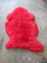 Schapenvacht klein rood - geschoren