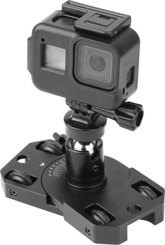 50CAL GoPro/ Osmo/ Insta360 Stabilisateur Métal Mini Dolly piste