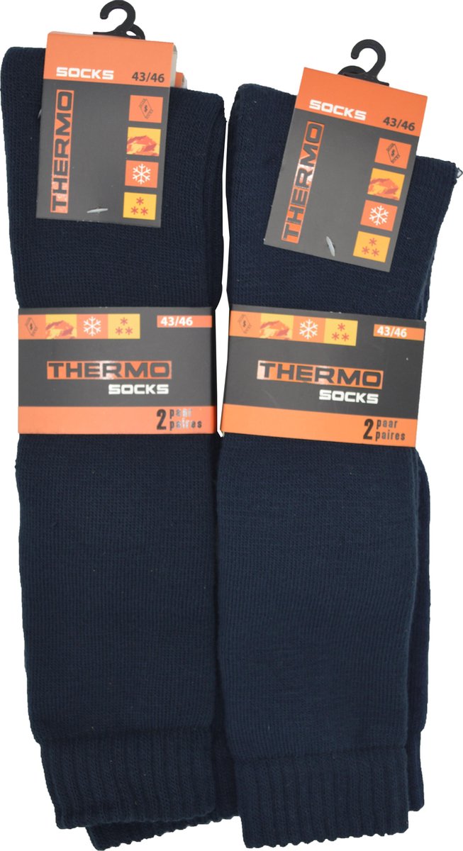 Intersocks - Thermosokken heren lang - Multipack 4 paar - 39/42 - marine - SKI