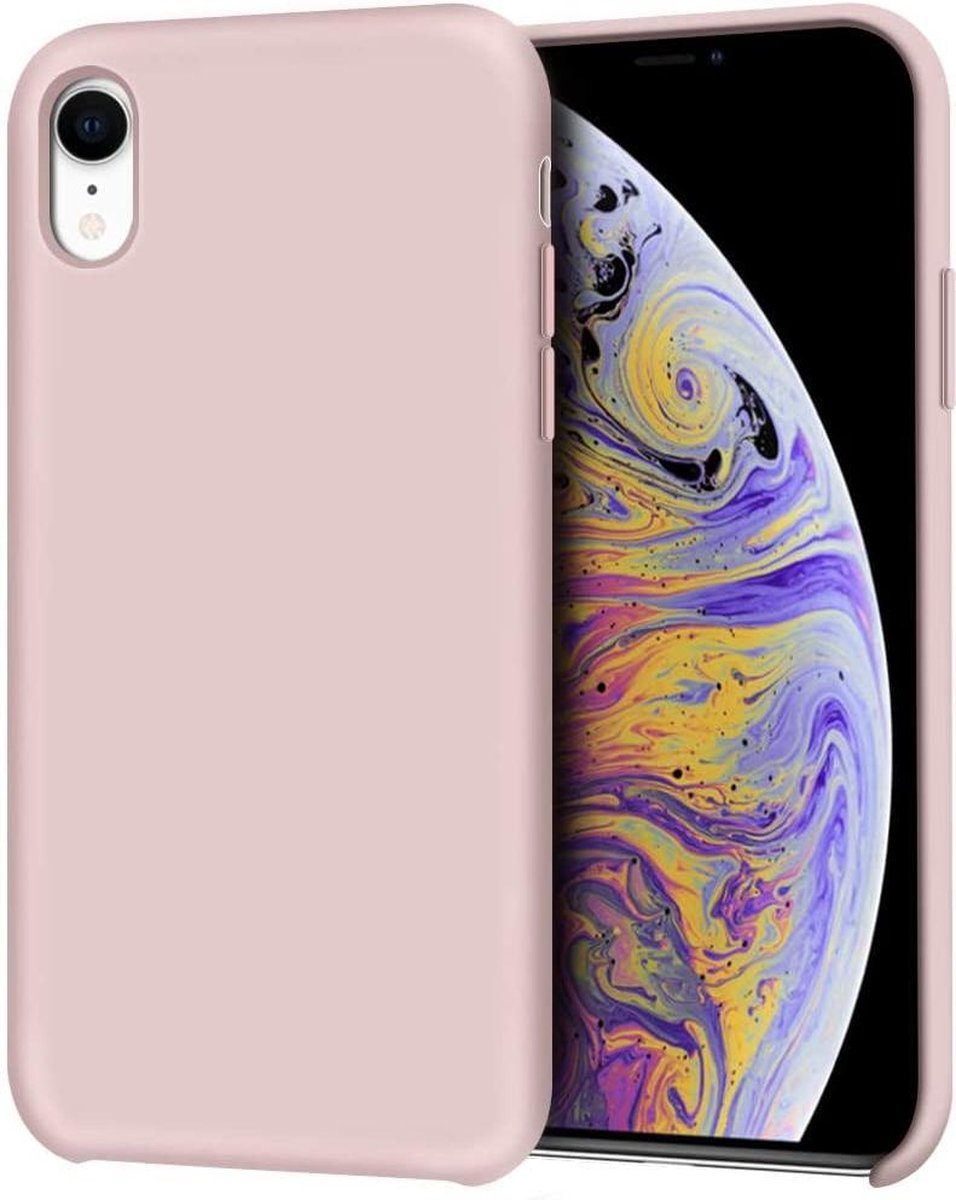 Siliconen Hoesje Backcover Geschikt voor: iPhone X / XS - Pink Sand
